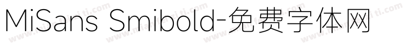 MiSans Smibold字体转换